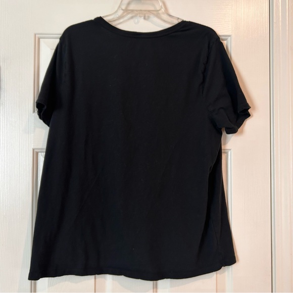 1X Ava & Viv Black Short Sleeve Tee - Picture 4 of 4